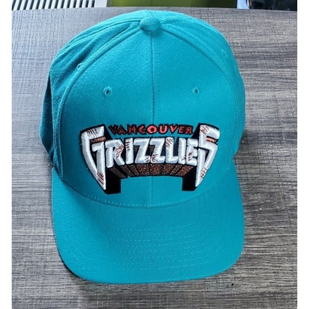 Mitchell & Ness Vancouver Grizzlies Snapback Hat Black/Teal NBA Hardwood classic